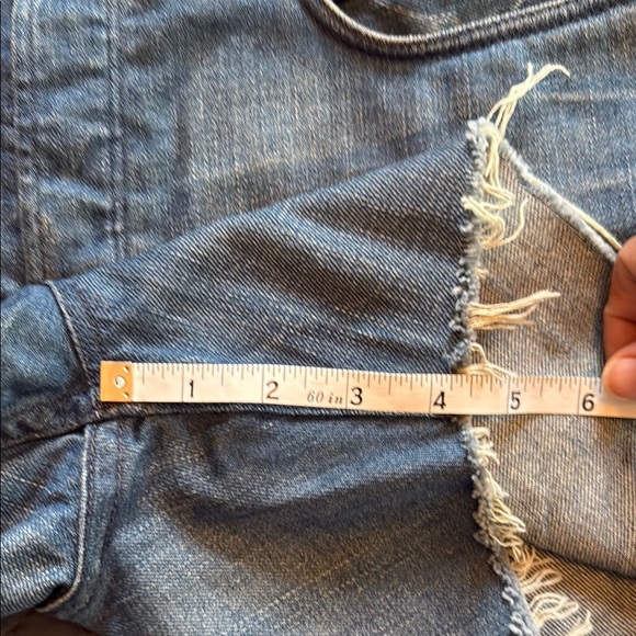 Helmut Lang Denim Blue Women's Jean Shorts Size 27 - Picture 8 of 10